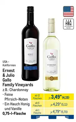 METRO Ernest & Julio Gallo Family Vineyards Z.B.: Chardonnay Angebot
