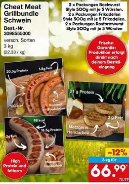 Netto Marken-Discount Cheat Meat Grillbundle Schwein Angebot