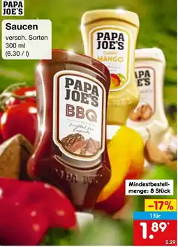 Netto Marken-Discount PAPA JOE'S Saucen Angebot