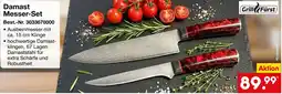 Netto Marken-Discount Grill Fürst Damast Messer-Set Angebot