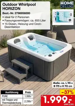 Netto Marken-Discount HOME DELUXE Outdoor Whirlpool HORIZON Angebot