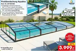 Netto Marken-Discount PRESTIGE HOME Poolüberdachung Aqualina Angebot