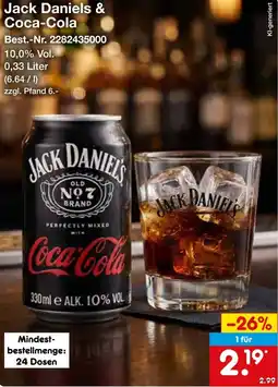 Netto Marken-Discount Jack Daniels & Coca-Cola Angebot