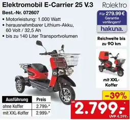 Netto Marken-Discount Rolektro Elektromobil E-Carrier 25 V.3 Angebot
