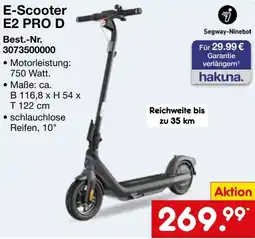 Netto Marken-Discount Segway-Ninebot E-Scooter E2 PRO D Angebot