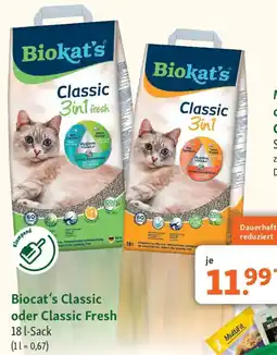 Fressnapf Biocat's Classic oder Classic Fresh Angebot