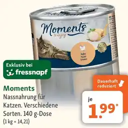 Fressnapf Moments Nassnahrung für Katzen Angebot