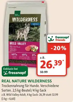 Fressnapf REAL NATURE WILDERNESS Trockennahrung für Hunde Angebot