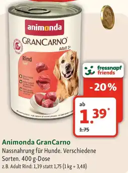 Fressnapf Animonda GranCarno Angebot