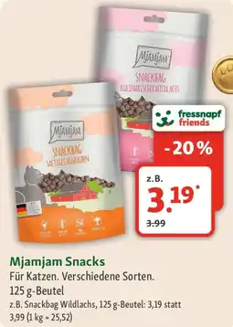 Fressnapf Mjamjam Snacks Angebot