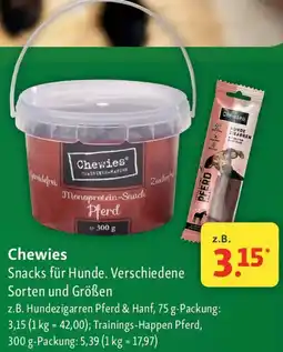 Fressnapf Chewies Snacks Angebot