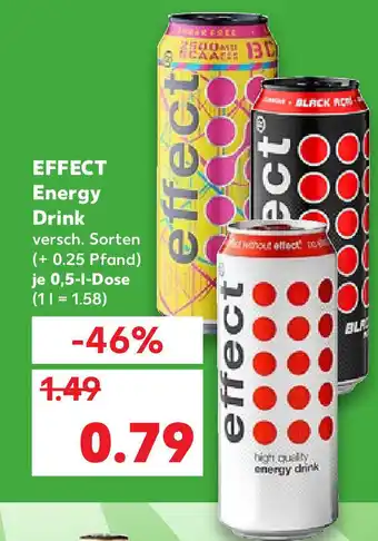Kaufland Effect Energy Drink je 0,5 L Dose Angebot