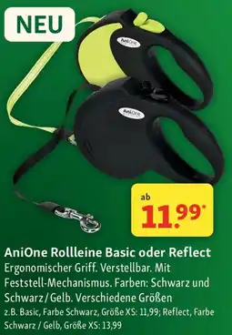 Fressnapf AniOne Rollleine Basic oder Reflect Angebot