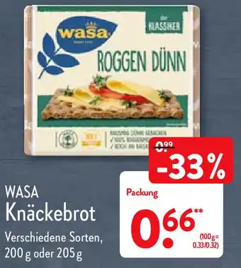 Aldi Nord Wasa Knäckebrot 200-205g Angebot