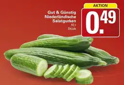 WEZ Gut & Günstig Niederländische Salatgurken Angebot