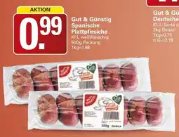 WEZ Gut & Günstig Spanische Plattpfirsiche Angebot