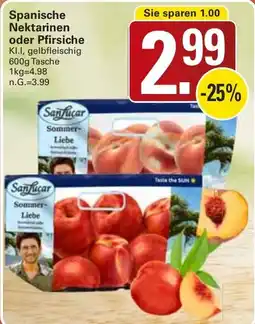 WEZ Spanische Nektarinen oder Pfirsiche Angebot