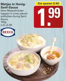 WEZ Beeck matjes in honig senf-sauce Angebot