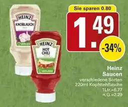 WEZ Heinz Saucen Angebot