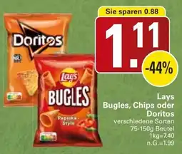 WEZ Lays Bugles, Chips oder Doritos Angebot