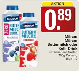 WEZ Milram Milram Buttermilch oder Kefir Drink Angebot