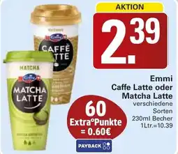 WEZ Emmi Caffe Latte oder Matcha Latte Angebot