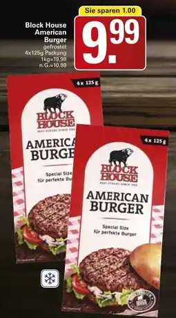 WEZ Block House American Burger Angebot