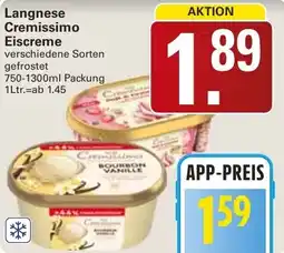 WEZ Langnese Cremissimo Eiscreme Angebot