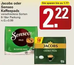 WEZ Jacobs oder Senseo Kaffeepads Angebot