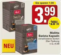 WEZ Melitta Barista Kapseln Angebot