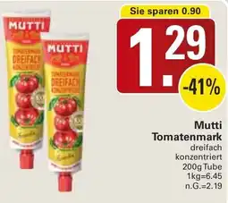 WEZ Mutti Tomatenmark Angebot