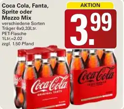 WEZ Coca Cola, Fanta, Sprite oder Mezzo Mix Angebot
