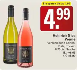 WEZ Heinrich Gies Weine Angebot