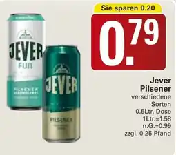 WEZ Jever Pilsener Angebot
