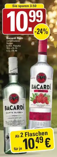 WEZ Bacardi Rum Angebot
