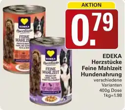 WEZ EDEKA Herzstücke Feine Mahlzeit Hundenahrung Angebot