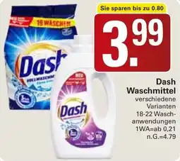 WEZ Dash Waschmittel Angebot