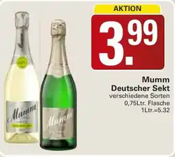 WEZ Mumm Deutscher Sekt Angebot