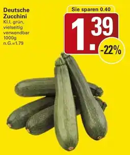 WEZ Deutsche Zucchini Angebot