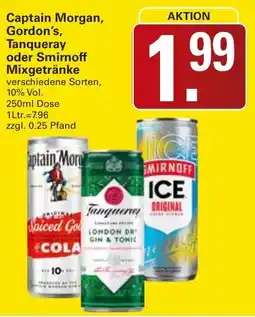 WEZ Captain Morgan, Gordon's, Tanqueray oder Smirnoff Mixgetränke Angebot