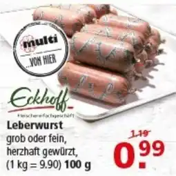 Multi Markt Eckhoff Leberwurst Angebot