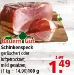Multi Markt Bauern Gut Schinkenspeck Angebot