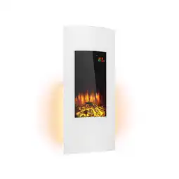 Netto Marken-Discount Klarstein Lamington Elektrokamin 2000 W LED-Flammen Heizlüfter Timer Ambientelicht Weiß Angebot