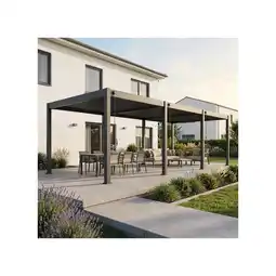 Netto Marken-Discount Weide Classic Pergola Aluminium 3x9m mit Lamellendach freistehend anthrazit Angebot