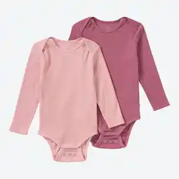 NKD Baby-Mädchen-Body mit Rippstruktur, 2er-Pack Angebot