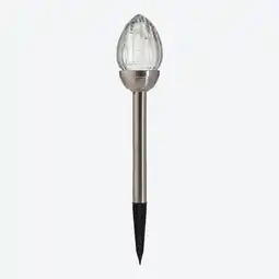 NKD Solarstecker Glasflamme aus Edelstahl, Höhe ca. 42,5 cm Angebot