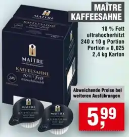 Handelshof Maître kaffeesahne Angebot