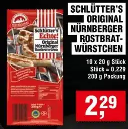 Handelshof Schlütter's original nürnberger rostbratwürstchen Angebot