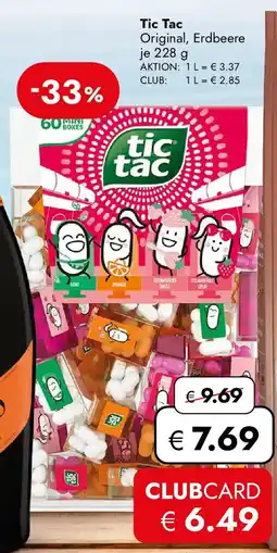 Travel Free Tic Tac Angebot