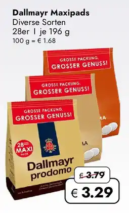 Travel Free Dallmayr Maxipads Angebot